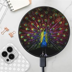 Beautiful Peacock Feather Wireless Fast Charger(black) by Ket1n9