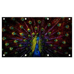 Beautiful Peacock Feather Banner And Sign 7  X 4  by Ket1n9