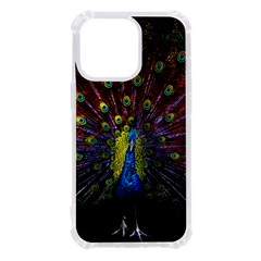 Beautiful Peacock Feather Iphone 13 Pro Tpu Uv Print Case by Ket1n9