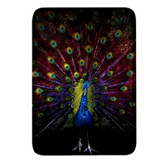 Beautiful Peacock Feather Rectangular Glass Fridge Magnet (4 Pack) by Ket1n9