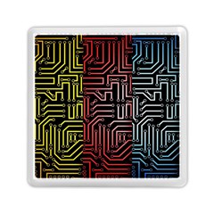 Circuit Board Seamless Patterns Set Memory Card Reader (square) by Ket1n9