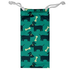 Happy Dogs Animals Pattern Jewelry Bag by Ket1n9