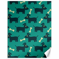 Happy Dogs Animals Pattern Canvas 12  X 16  by Ket1n9