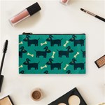 Happy Dogs Animals Pattern Cosmetic Bag (Small) Front