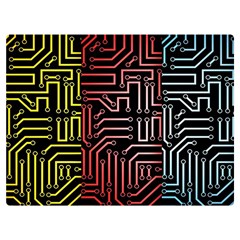 Circuit Board Seamless Patterns Set Premium Plush Fleece Blanket (extra Small) by Ket1n9