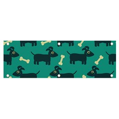 Happy Dogs Animals Pattern Banner And Sign 6  X 2  by Ket1n9