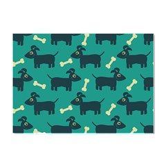 Happy Dogs Animals Pattern Crystal Sticker (a4) by Ket1n9