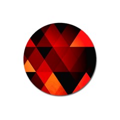 Abstract Triangle Wallpaper Magnet 3  (round) by Ket1n9