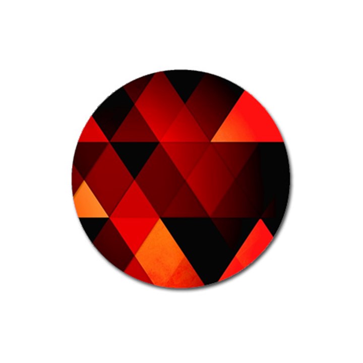 Abstract Triangle Wallpaper Magnet 3  (Round)