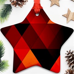 Abstract Triangle Wallpaper Star Ornament (two Sides) by Ket1n9