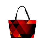 Abstract Triangle Wallpaper Classic Shoulder Handbag Front