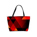 Abstract Triangle Wallpaper Classic Shoulder Handbag Back