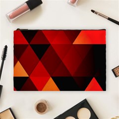 Abstract Triangle Wallpaper Cosmetic Bag (large) by Ket1n9