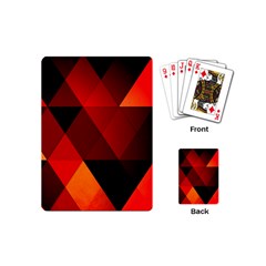 Abstract Triangle Wallpaper Playing Cards Single Design (mini) by Ket1n9