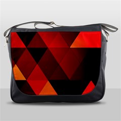 Abstract Triangle Wallpaper Messenger Bag by Ket1n9