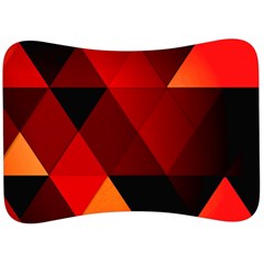 Abstract Triangle Wallpaper Velour Seat Head Rest Cushion by Ket1n9