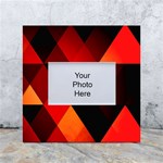 Abstract Triangle Wallpaper White Box Photo Frame 4  x 6  Front