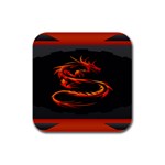 Dragon Rubber Square Coaster (4 pack) Front