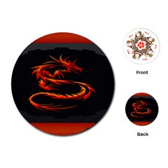 Dragon Playing Cards Single Design (round) by Ket1n9