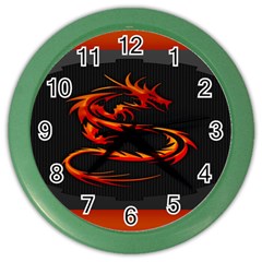 Dragon Color Wall Clock