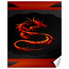 Dragon Canvas 11  X 14  by Ket1n9