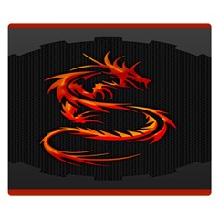 Dragon Two Sides Premium Plush Fleece Blanket (small) by Ket1n9