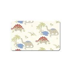 Dinosaur Art Pattern Magnet (name Card) by Ket1n9