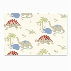 Dinosaur Art Pattern Postcard 4 x 6  (pkg Of 10) by Ket1n9