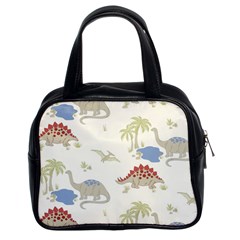 Dinosaur Art Pattern Classic Handbag (two Sides)