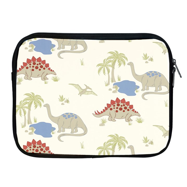 Dinosaur Art Pattern Apple iPad 2/3/4 Zipper Cases