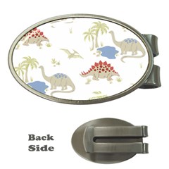 Dinosaur Art Pattern Money Clips (oval)  by Ket1n9