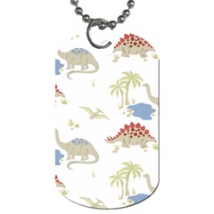 Dinosaur Art Pattern Dog Tag (one Side) by Ket1n9