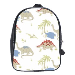 Dinosaur Art Pattern School Bag (xl)