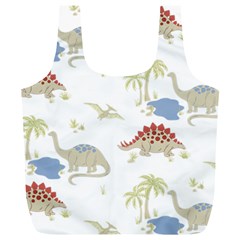 Dinosaur Art Pattern Full Print Recycle Bag (xl) by Ket1n9