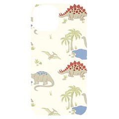 Dinosaur Art Pattern Iphone 14 Black Uv Print Case by Ket1n9