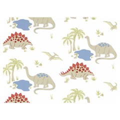 Dinosaur Art Pattern Two Sides Premium Plush Fleece Blanket (extra Small) by Ket1n9