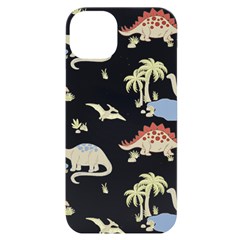 Dinosaur Art Pattern Iphone 14 Plus Black Uv Print Case by Ket1n9