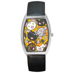 Cats Cute Kitty Kitties Kitten Barrel Style Metal Watch by Ket1n9