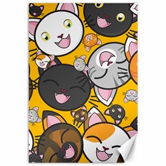 Cats Cute Kitty Kitties Kitten Canvas 12  X 18  by Ket1n9