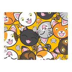 Cats Cute Kitty Kitties Kitten Two Sides Premium Plush Fleece Blanket (mini) by Ket1n9