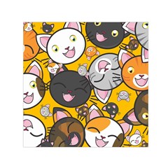 Cats Cute Kitty Kitties Kitten Square Satin Scarf (30  X 30 ) by Ket1n9