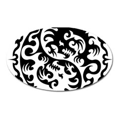 Ying Yang Tattoo Oval Magnet by Ket1n9