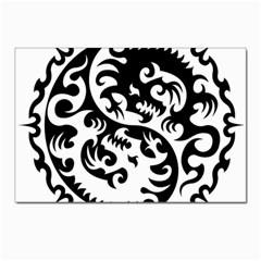 Ying Yang Tattoo Postcards 5  X 7  (pkg Of 10) by Ket1n9