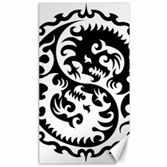 Ying Yang Tattoo Canvas 40  X 72  by Ket1n9