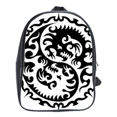 Ying Yang Tattoo School Bag (large) by Ket1n9