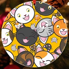 Cats Cute Kitty Kitties Kitten Uv Print Acrylic Ornament Round by Ket1n9