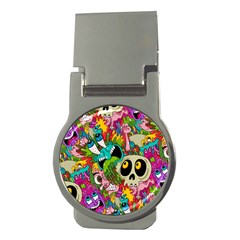 Crazy Illustrations & Funky Monster Pattern Money Clips (round)  by Ket1n9