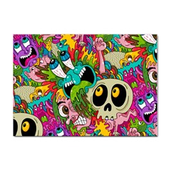 Crazy Illustrations & Funky Monster Pattern Sticker A4 (100 Pack) by Ket1n9