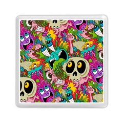 Crazy Illustrations & Funky Monster Pattern Memory Card Reader (square) by Ket1n9