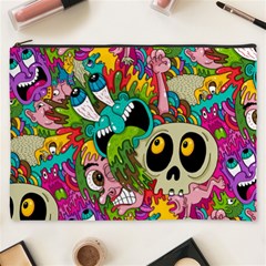 Crazy Illustrations & Funky Monster Pattern Cosmetic Bag (xxxl) by Ket1n9